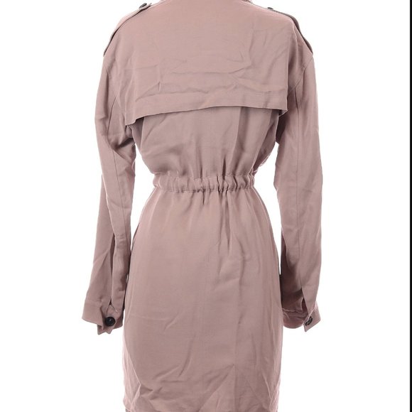 ALLSAINTS Lia Mac Trench Coat in blush pink size XS - Picture 3 of 9